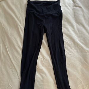 Athletic navy blue Ultra high rise elation 7/8 tight